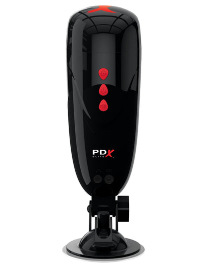 Pipedream Extreme Toyz Elite Dirty Talk Starter Stroker - Flesh Vibrating Vagina Masturbator with Suction Cup & Sound Effects Pipedreams