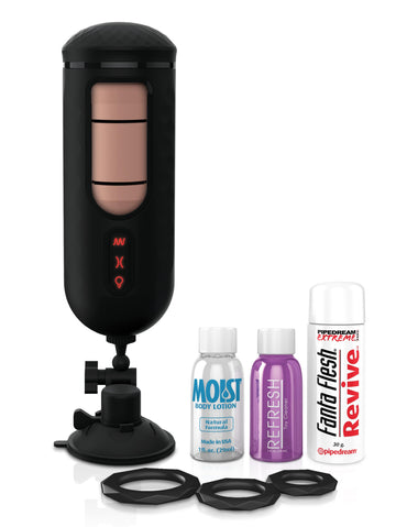 Pipedream Extreme Toyz Elite Vibrating Mega Milker - Flesh USB Rechargeable Powered Stroker Pipedreams