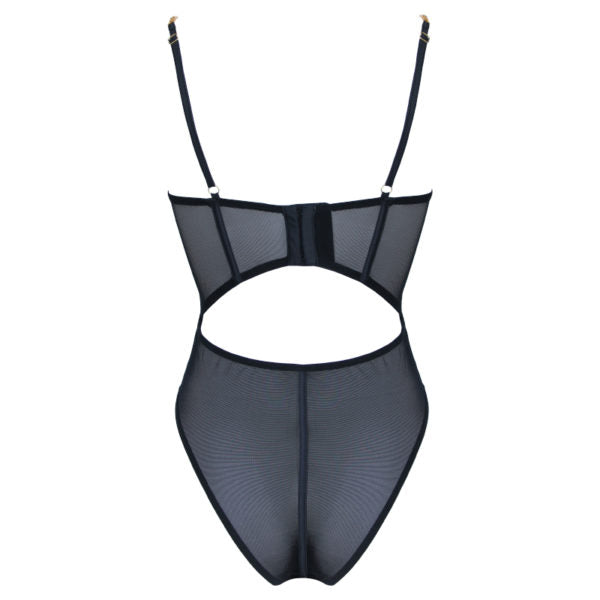 Pl011Blk Muse Lingerie Black Medium Size  - Club X