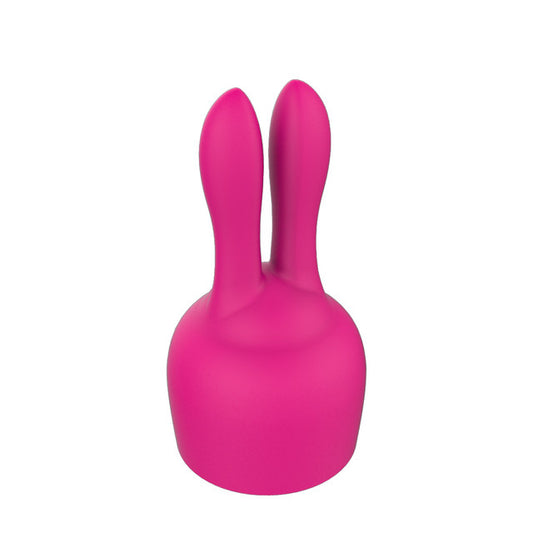 Bunny Attachment Purple Wand Massager Vibrator Pink - Club X