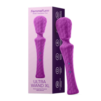 Femme Fun Ultra Wand Xl Wand Vibrator Purple - Club X