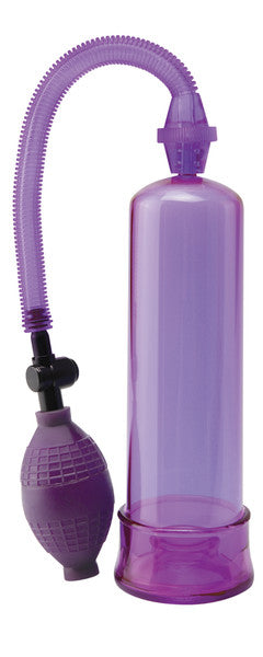 Beginners Power Pump Penis Pump Purple - Club X