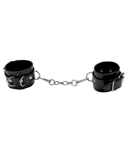 Ouch! Leather Cuffs For Hand & Ankles Black - Club X