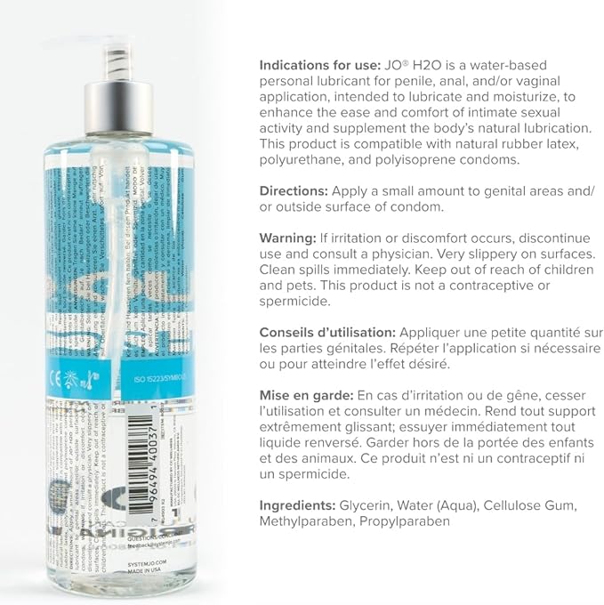 JO H2O Personal Lube 480ml  - Club X
