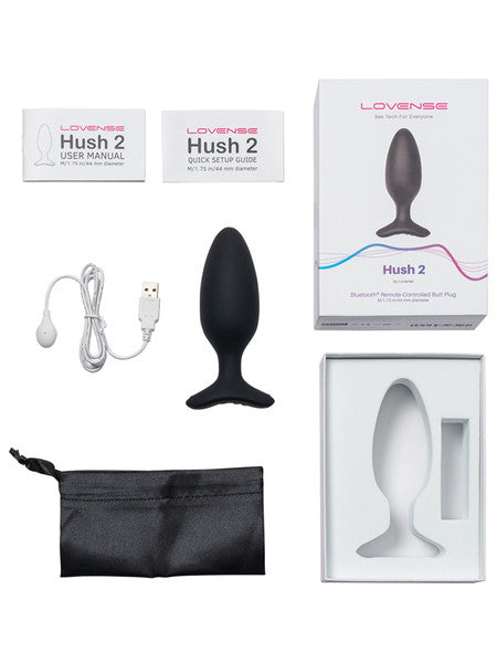 Hush 2 By Lovense Vibrating Butt Plug - 1.75  - Club X