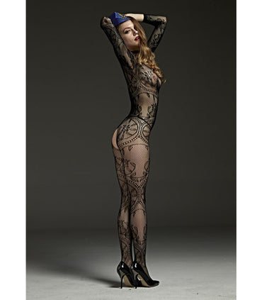LIN606A Long Sleeve Bodysuit  - Club X