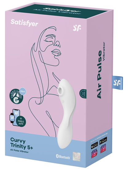 Satisfyer Curvy Trinity 5 App Control Vibrator Stimulator  - Club X