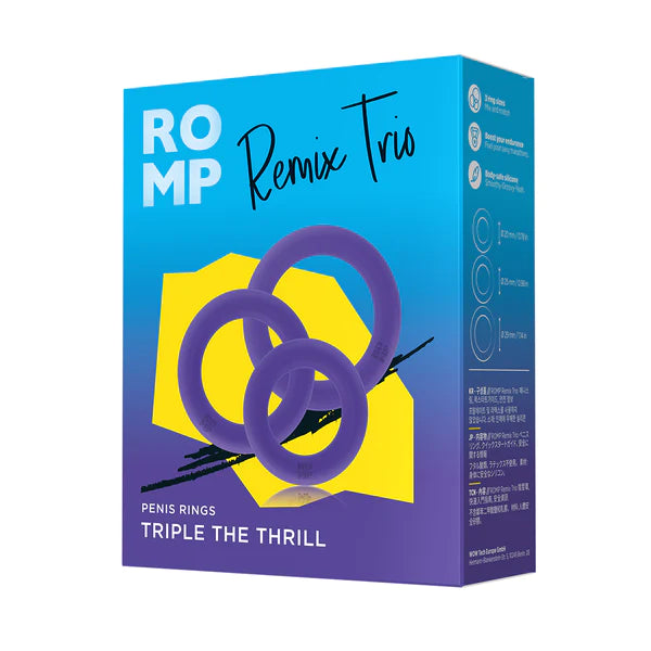 Romp - Remix Trio Male Rings – Violet  - Club X