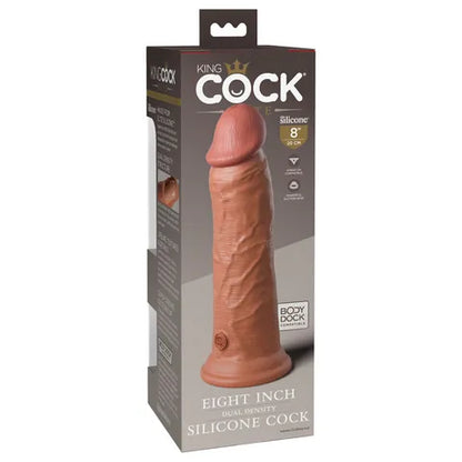 King Cock Elite 8'' Dual Density Cock - Tan 20.3 cm Dong  - Club X