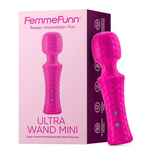 Femme Fun Ultra Wand Mini Vibrator Pink - Club X
