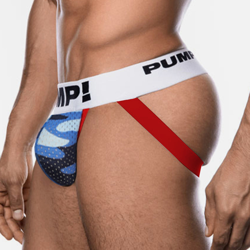 Club Jox Pump Pu186 Blue Jock Strap - Club X