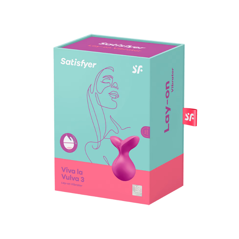 Satisfyer Viva La Vulva 3 Vibrator Stimulator - Violet  - Club X