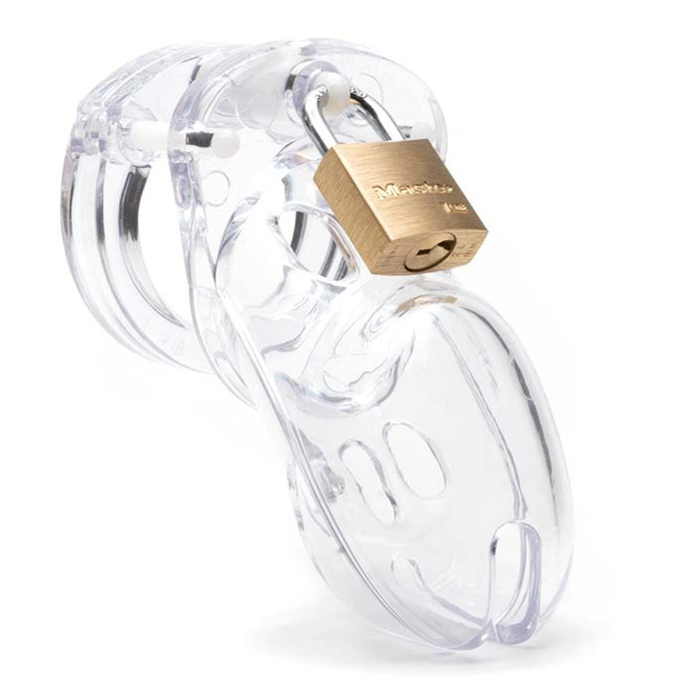 CB-3000 Chastity Cock Cage Kit - Clear - Clear 3 Inch Cock Cage Kit CB-X