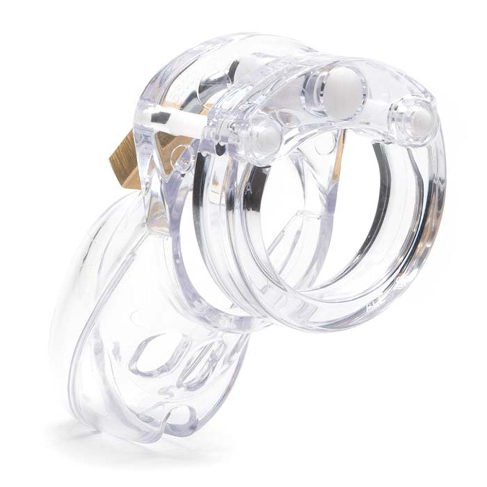 CB-3000 Chastity Cock Cage Kit - Clear - Clear 3 Inch Cock Cage Kit CB-X