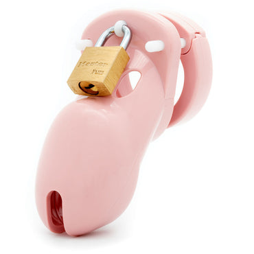 CB-3000 Chastity Cock Cage Kit - Pink - Pink 3 Inch Cock Cage Kit CB-X