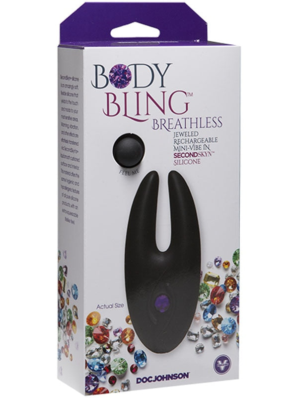Body Bling Breathless Mini Vibe in Second Skin Purple Doc Johnson