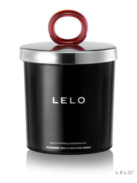 Lelo Massage Candle All Natural Soy Wax Luxurious Softening Long Lasting Oil - Black Pepper And Pomegranate  - Club X