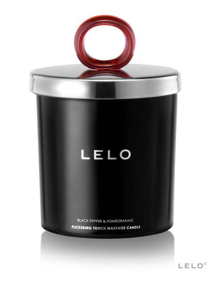 Lelo Massage Candle All Natural Soy Wax Luxurious Softening Long Lasting Oil - Black Pepper And Pomegranate  - Club X