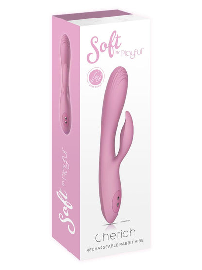 Soft by Playful Cherish - Rechargeable Rabbit Vibrator Pink Playful