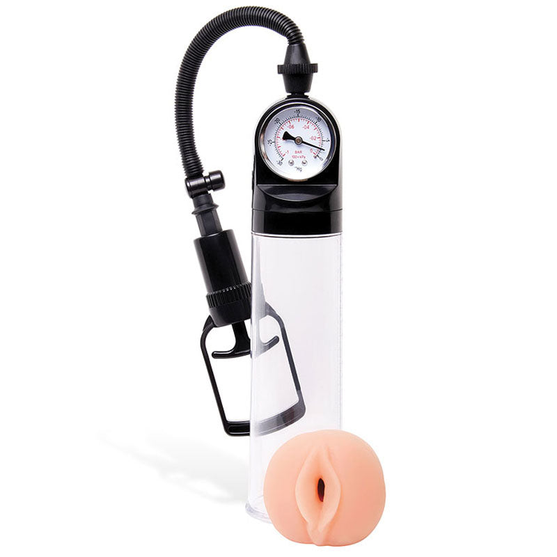 Adam & Eve Adam's Promax Pump - Clear Penis Pump with Masturbator Sleeve Adam & Eve