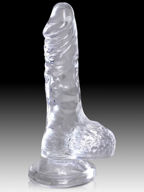 King Cock Clear 5'' Cock with Balls Pipedreams