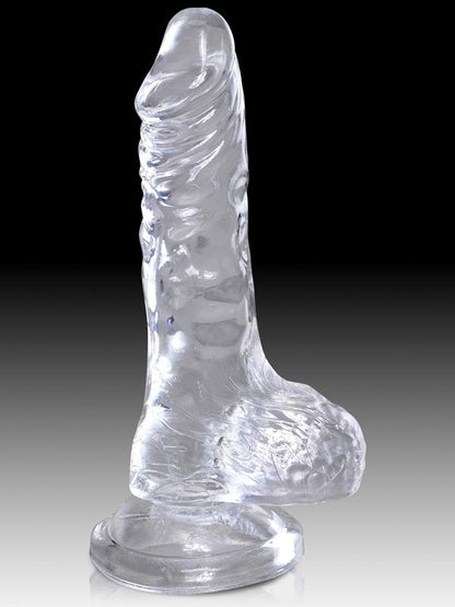 King Cock Clear 5'' Cock with Balls Pipedreams