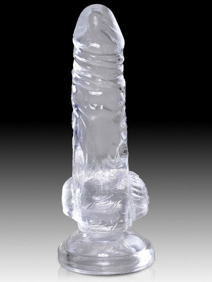 King Cock Clear 5'' Cock with Balls Pipedreams