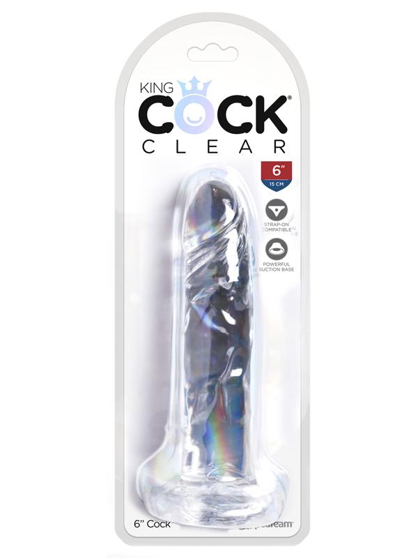 King Cock Clear 6'' Cock Pipedreams