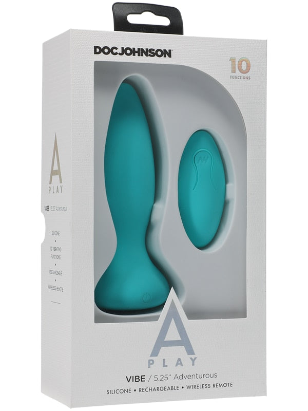 A-Play - Vibe - Adventurous - Rechargeable Silicone Anal Plug Doc Johnson