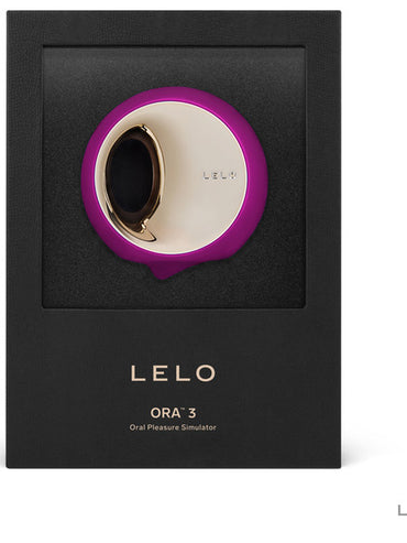 Lelo Ora 3 Luxurious Massager Vibrator Stimulator Ultra Smooth Rotating Node - Deep Rose  - Club X