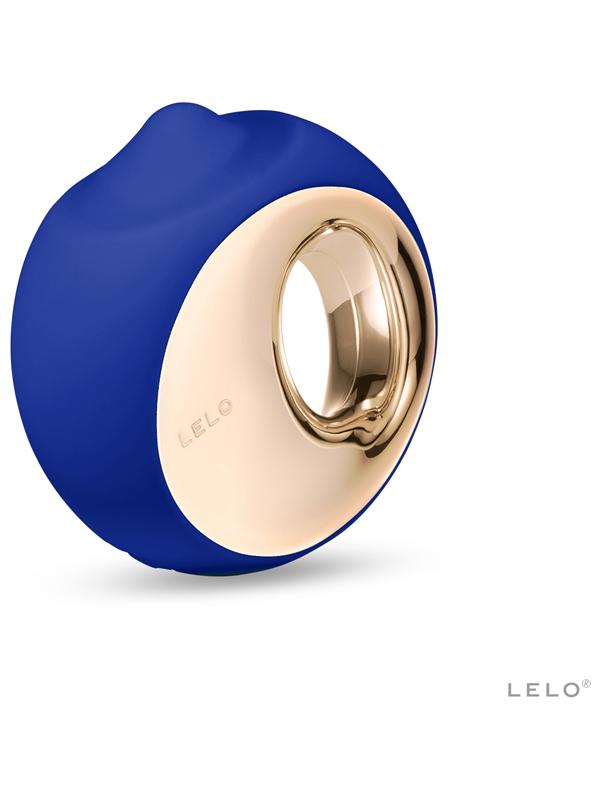 Lelo Ora 3 Luxurious Massager Vibrator Stimulator Ultra Smooth Rotating Node - Midnight Blue Lelo