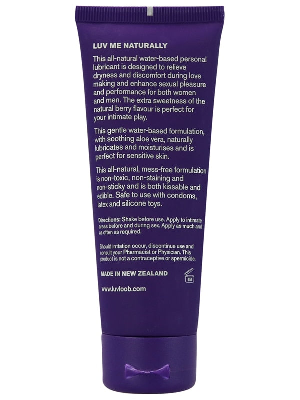 Luvloob Love Me More Water-Based 75ml Lubricant Berry Luvloob