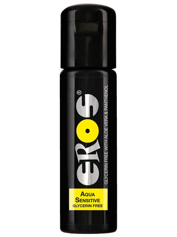 Eros Aqua Sensitive Glycerin Free 100ml Lubricant With Aloe Vera And Panthenol Eros