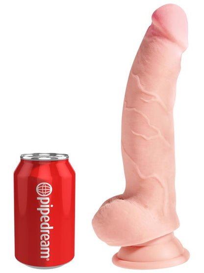 King Cock Plus 8'' Triple Density Fat Cock with Balls Pipedreams