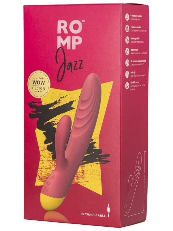 ROMP Jazz - Vibrating Rabbit Toy with Dual Motor Stimulation Romp