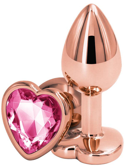 Rear Assets Rose Gold Heart Small Pink Gem NS Novelties