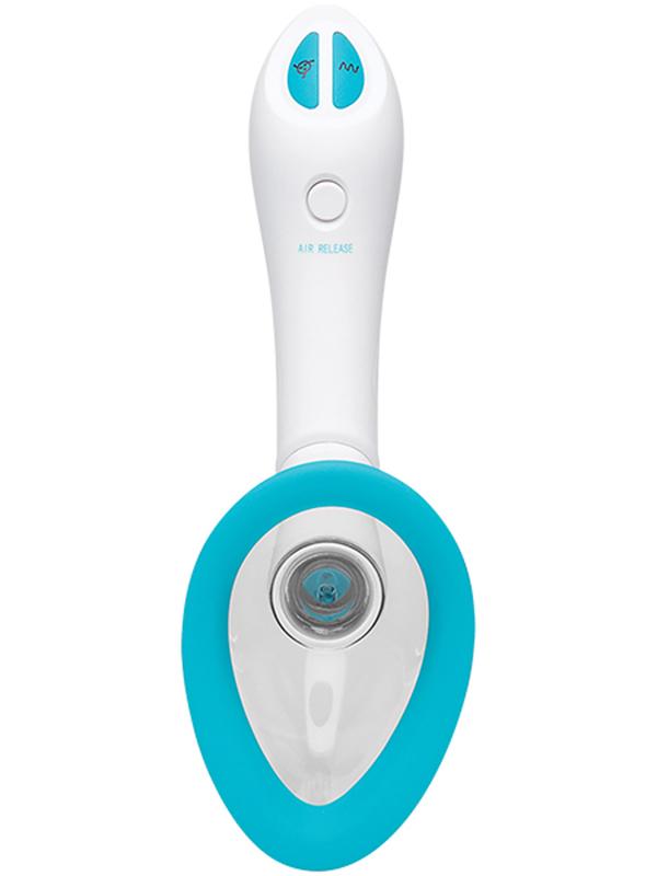 Intimate Body Pump - Automatic - Vibrating - Rechargeable (Sky Blue/White) Doc Johnson