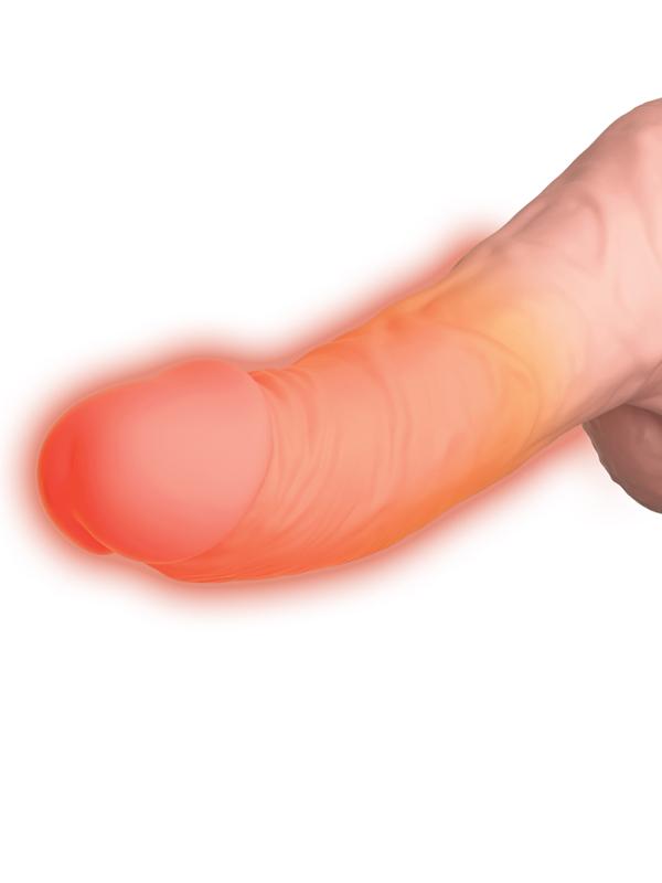 King Cock Plus 6.5'' Thrusting Cock with Balls - Flesh 16.5 cm Thrusting Dong Pipedreams