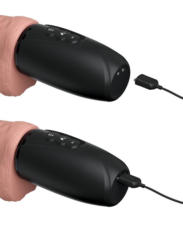 King Cock Plus 6.5'' Thrusting Cock with Balls - Flesh 16.5 cm Thrusting Dong Pipedreams