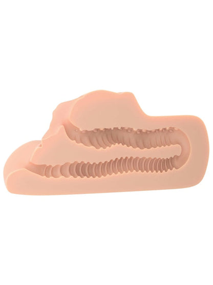 PDX PLUS Perfect Pussy Double Stroker - Flesh Vagina Stroker Pipedreams