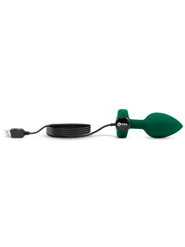 b-Vibe Vibrating Jewels Remote Control Plug M/L Emerald B-Vibe