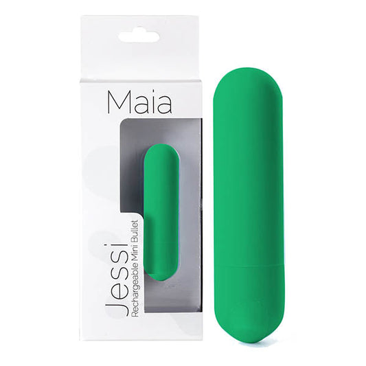 Maia Jessi - Emerald Green 7.6 cm USB Rechargeable Bullet Maia Toys
