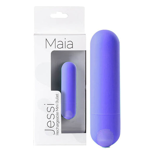 Maia Jessi - Purple 7.6 cm USB Rechargeable Bullet Maia Toys