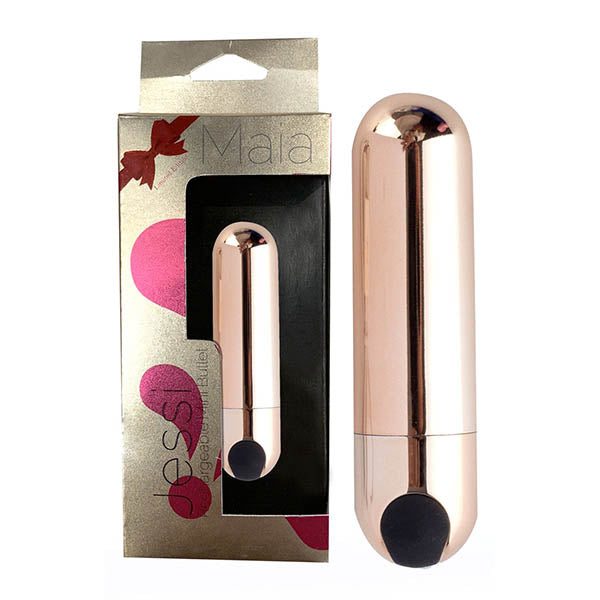 Maia Jessi - Rose Gold 7.6 cm USB Rechargeable Bullet Maia Toys