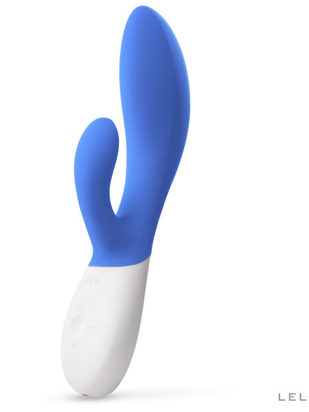 Lelo Ina Wave 2 Powerful Vibrator Wider Range Of Intensities Triple Action Massager - California Sky  - Club X