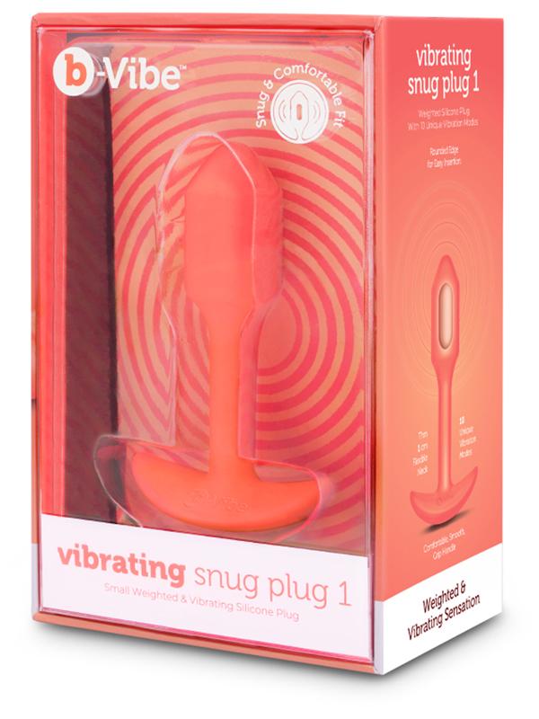 b-Vibe Vibrating Snug Plug Small Orange (size 1) B-Vibe