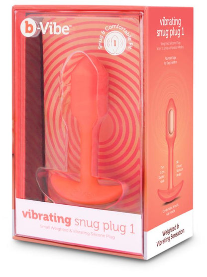 b-Vibe Vibrating Snug Plug Small Orange (size 1) B-Vibe