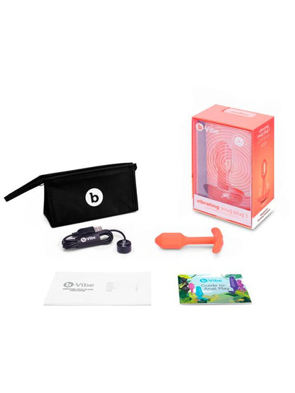 b-Vibe Vibrating Snug Plug Small Orange (size 1) B-Vibe