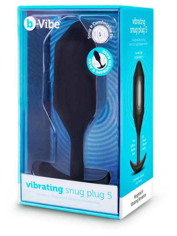 b-Vibe Vibrating Snug Plug XXL Black (size 5) B-Vibe