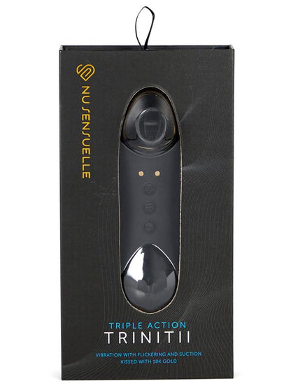 NU Sensuelle Trinitii Clitoral Sucking Toy Tongue Vibrator - 18K Gold Edition  - Club X